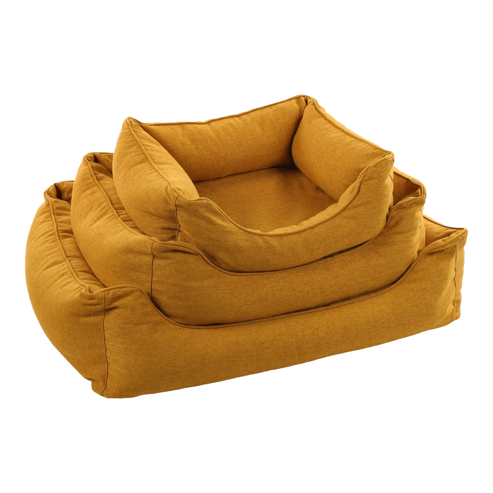 Flamingo Hondenmand Ziva Rechthoek Met Rits - Oker - 80cm 6 Flamingo Hondenmand Ziva Rechthoek Met Rits - Oker - 80cm - Afbeelding 4