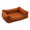 Flamingo Hondenmand Ziva Rechthoek Met Rits - Terracotta - 100cm -Flamingo Verkoop hondenmand ziva rechthoek met rits terracotta 100cm 1 1