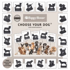 Beeldje Duitse Dog - Hondenras Beeldje - Zwart - Happy House -Flamingo Verkoop hondenras beeldje zwart 5 1 2