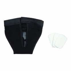 Flamingo Hondenslip Velcro - XL - Zwart - Hondenonderbroek