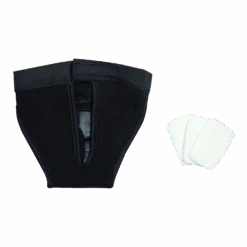 Flamingo Hondenslip Velcro - XXL - Zwart - Hondenonderbroek