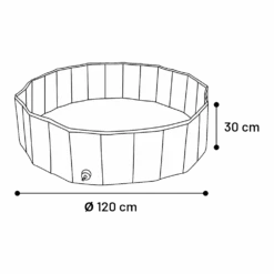 Flamingo Hondenzwembad Doggy Splash Rond - 120x30cm - Blauw/Groen -Flamingo Verkoop hondenzwembad doggy splash rond 120x30cm blauw groen 120x30cm 6