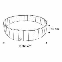 Flamingo Hondenzwembad Doggy Splash Rond - 160x30cm - Blauw/Groen -Flamingo Verkoop hondenzwembad doggy splash rond 160x30cm blauw groen 160x30cm 6