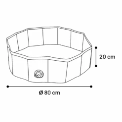 Flamingo Hondenzwembad Doggy Splash Rond - 80x20cm - Blauw/Groen -Flamingo Verkoop hondenzwembad doggy splash rond 80x20cm blauw groen 80x20cm 6