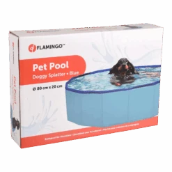 Flamingo Hondenzwembad Doggy Splatter Rond - 80x20cm - Blauw -Flamingo Verkoop hondenzwembad doggy splatter rond 80x20cm blauw 80x20cm 2