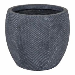 Bloempot Iowa Bullet - D32 X H28.5cm - Donkergrijs