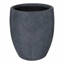 Bloempot Iowa BulletHigh - D25 X H28.5cm - Donkergrijs