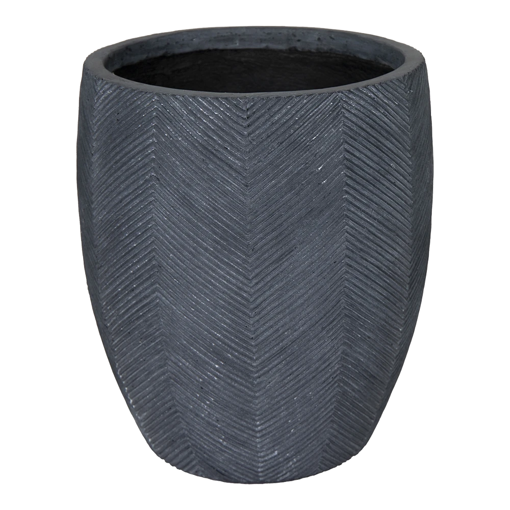 Bloempot Iowa BulletHigh - D57 X H64cm - Donkergrijs 3 Bloempot Iowa BulletHigh - D57 X H64cm - Donkergrijs