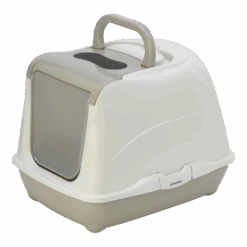 Flamingo Kattenbak Loki Grijs - M - 38x50x37cm -Flamingo Verkoop kattenbak loki grijs m 38x50x37cm 3