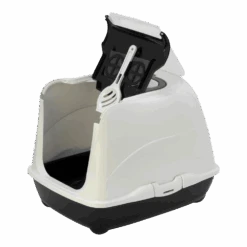 Flamingo Kattenbak Loki Zwart - M - 38x50x37cm -Flamingo Verkoop kattenbak loki zwart m 38x50x37cm 2