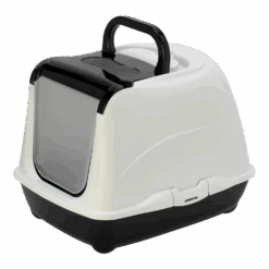 Flamingo Kattenbak Loki Zwart - M - 38x50x37cm -Flamingo Verkoop kattenbak loki zwart m 38x50x37cm 3