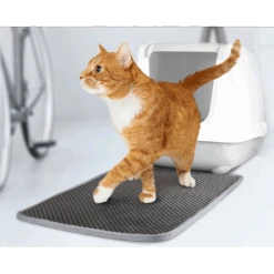 Flamingo Kattenbakmat Matz - 60x40cm - Zwart -Flamingo Verkoop kattenbakmat matz 60x40cm zwart 3 1