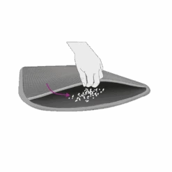 Flamingo Kattenbakmat Matz - 60x40cm - Zwart -Flamingo Verkoop kattenbakmat matz 60x40cm zwart 5 1