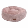 Designed By Lotte Kattenmand Ribbed Met Rits - Roze - 50x50x17cm -Flamingo Verkoop kattenmand ribbed met rits roze 50x50x17cm 1 1