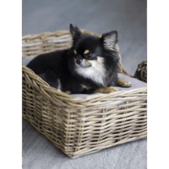 Klassieke Rieten Hondenmand - L - Rechthoekig - Happy House -Flamingo Verkoop klassieke rieten hondenmand l rechthoekig happy house 3