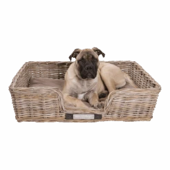Klassieke Rieten Hondenmand - XL - Rechthoekig - Happy House -Flamingo Verkoop klassieke rieten hondenmand xl rechthoekig happy house 2