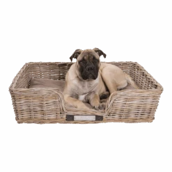 Klassieke Rieten Hondenmand - XXL - Rechthoekig - Happy House -Flamingo Verkoop klassieke rieten hondenmand xxl rechthoekig happy house 2