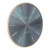 Klok Oyster Staalblauw/goud U00f8 65 Cm - Wandklok 2 Klok Oyster Staalblauw/goud U00f8 65 Cm - Wandklok -Flamingo Verkoop klok oyster staalblauw goud d 65 cm wandklok metaal glas 1