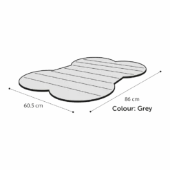 Flamingo Koelmat Fresk Drop Been - 86x60,5cm - Grijs -Flamingo Verkoop koelmat fresk drop been 86x60 5cm grijs 86x60cm 3