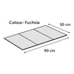 Flamingo Koelmat Fresk Drop Rechthoek Fuchsia - L - 90x50cm - Rood -Flamingo Verkoop koelmat fresk drop rechthoek fuchsia l 90x50cm grijs 90x50cm 3