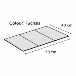 Flamingo Koelmat Fresk Drop Rechthoek Fuchsia - S - 50x40cm - Rood -Flamingo Verkoop koelmat fresk drop rechthoek fuchsia s 50x40cm grijs 50x40cm 3