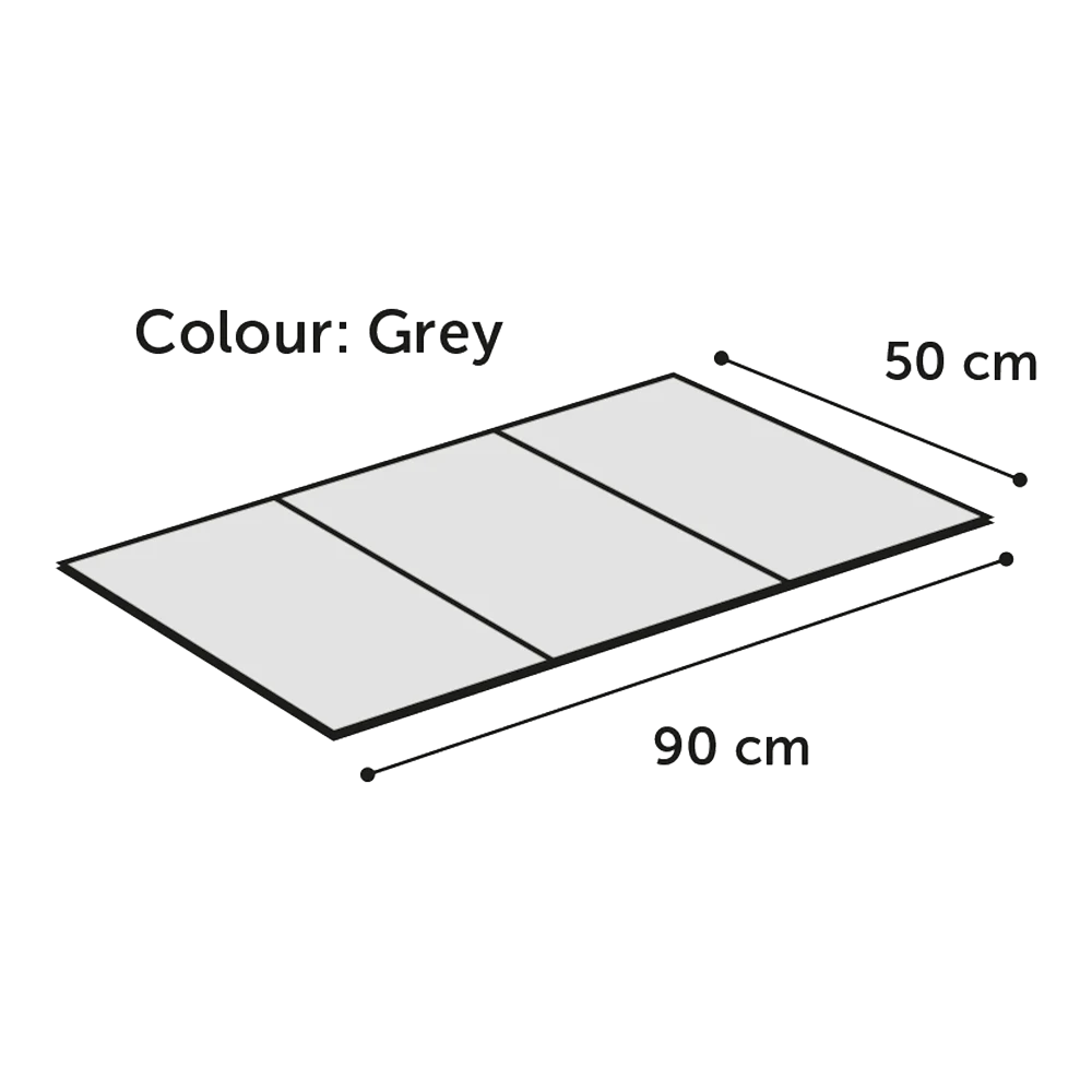 Flamingo Koelmat Fresk Drop Rechthoek - L - 90x50cm - Grijs 5 Flamingo Koelmat Fresk Drop Rechthoek - L - 90x50cm - Grijs - Afbeelding 3