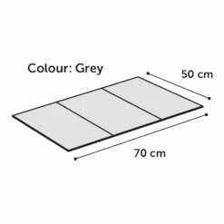 Flamingo Koelmat Fresk Drop Rechthoek - M - 70x50cm - Grijs -Flamingo Verkoop koelmat fresk drop rechthoek m 70x50cm grijs 70x50cm 3