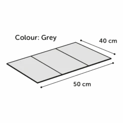 Flamingo Koelmat Fresk Drop Rechthoek - S - 50x40cm - Grijs -Flamingo Verkoop koelmat fresk drop rechthoek s 50x40cm grijs 50x40cm 3