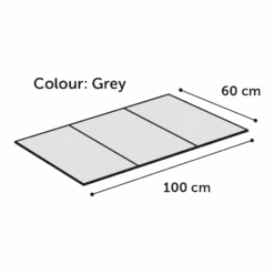 Flamingo Koelmat Fresk Drop Rechthoek - XL - 100x60cm - Grijs -Flamingo Verkoop koelmat fresk drop rechthoek xl 100x60cm grijs 100x60cm 3