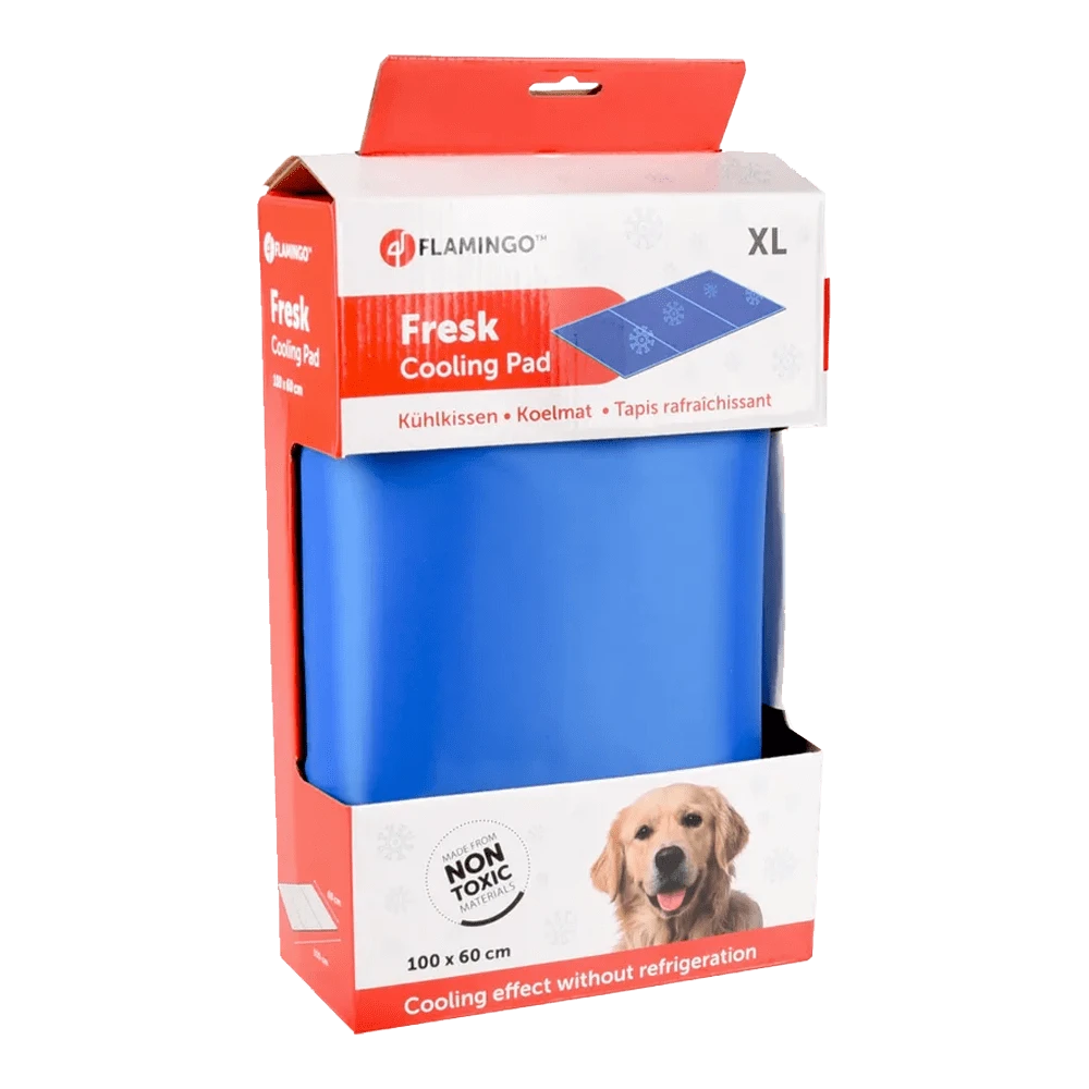 Flamingo Koelmat Fresk Rechthoek - XL - 100x60cm - Blauw 5 Flamingo Koelmat Fresk Rechthoek - XL - 100x60cm - Blauw - Afbeelding 3