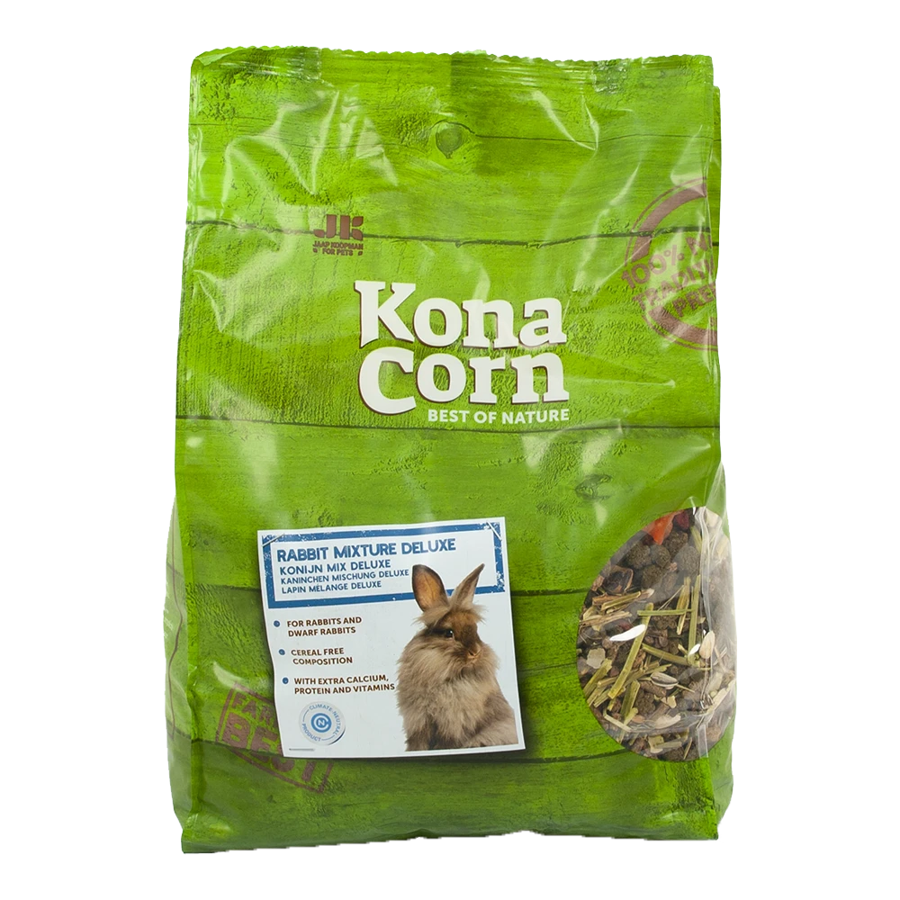 Konacorn Konijn Mix Deluxe - Knaagdiervoer - 2,8kg 3 Konacorn Konijn Mix Deluxe - Knaagdiervoer - 2,8kg