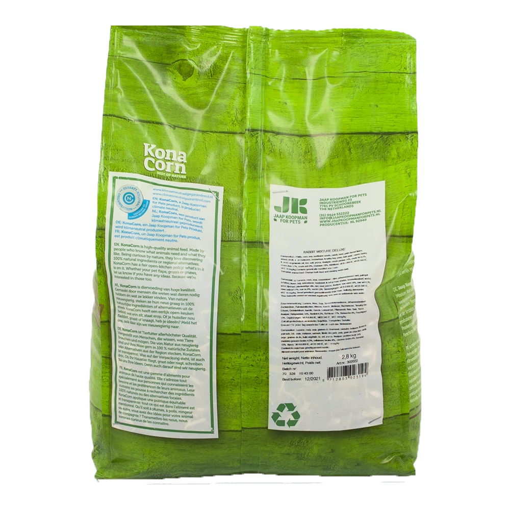 Konacorn Konijn Mix Deluxe - Knaagdiervoer - 2,8kg 6 Konacorn Konijn Mix Deluxe - Knaagdiervoer - 2,8kg - Afbeelding 4