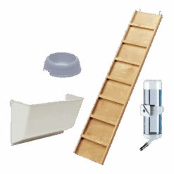 FERPLAST Konijnenhok Grand Lodge 120 Grijs -Flamingo Verkoop konijnenhok grand lodge 120 grijs kunststof plastic 3