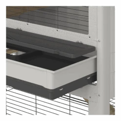 FERPLAST Konijnenhok Grand Lodge 120 Grijs -Flamingo Verkoop konijnenhok grand lodge 120 grijs kunststof plastic 7