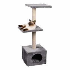 Flamingo Krabpaal Dalto - Grijs/Wit - 35x35x104,5cm -Flamingo Verkoop krabpaal dalto grijs wit 35x35x104 5cm flamingo 2 1