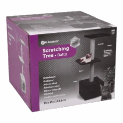 Flamingo Krabpaal Dalto - Zwart/Grijs - 35x35x104,5cm -Flamingo Verkoop krabpaal dalto zwart grijs 35x35x104 5cm flamingo 4 1