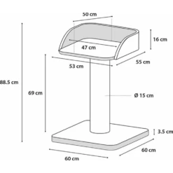 Flamingo Krabpaal Goliath 2 - Bruin - 60x60x89cm -Flamingo Verkoop krabpaal goliath 2 bruin 60x60x89cm flamingo 2