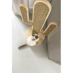 Krabpaal Houte Cactus - Naturel - 40x40x80cm - Designed By Lotte -Flamingo Verkoop krabpaal houte cactus naturel 40x40x80cm designed by lotte 3