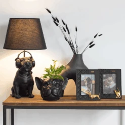 Lamp Bulldog - Zwart - 31,5x30x54cm - Happy House - Hondenlamp 7 Lamp Bulldog - Zwart - 31,5x30x54cm - Happy House - Hondenlamp -Flamingo Verkoop lamp bulldog zwart 31 5x30x54cm happy house hondenlamp 3