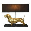 Lamp Teckel - Goud - 60x14x48,5cm - Happy House - Hondenlamp
