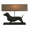 Lamp Teckel - Zwart - 60x14x48,5cm - Happy House - Hondenlamp -Flamingo Verkoop lamp teckel zwart 60x14x48 5cm happy house hondenlamp 1