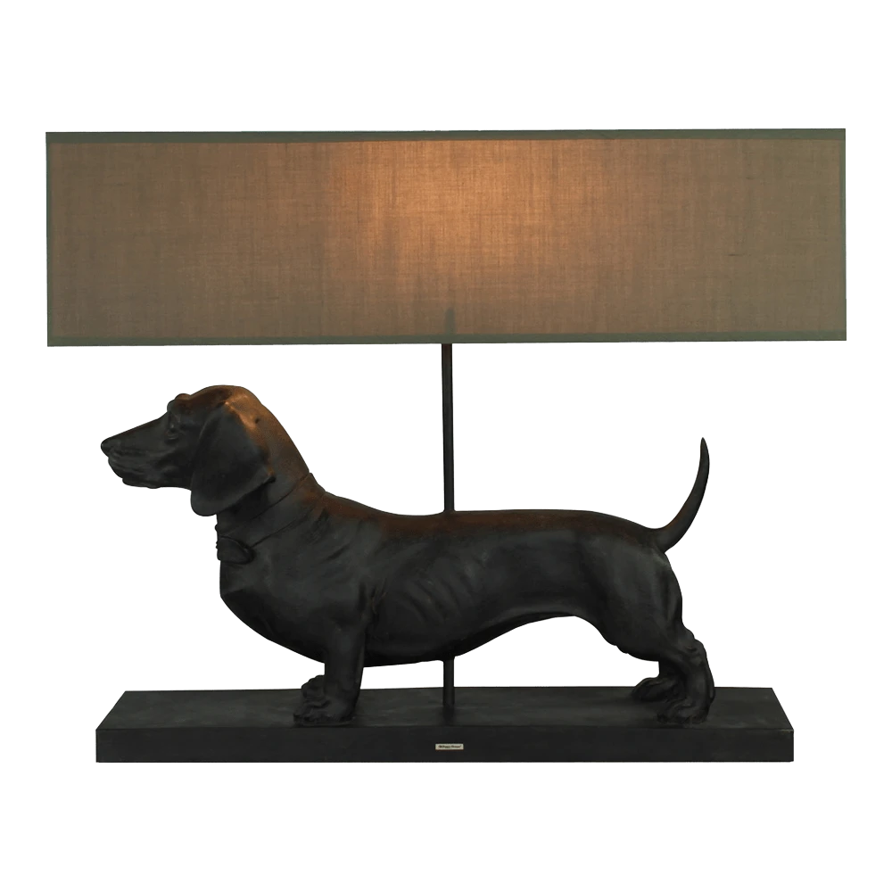 Lamp Teckel - Zwart - 60x14x48,5cm - Happy House - Hondenlamp 3 Lamp Teckel - Zwart - 60x14x48,5cm - Happy House - Hondenlamp