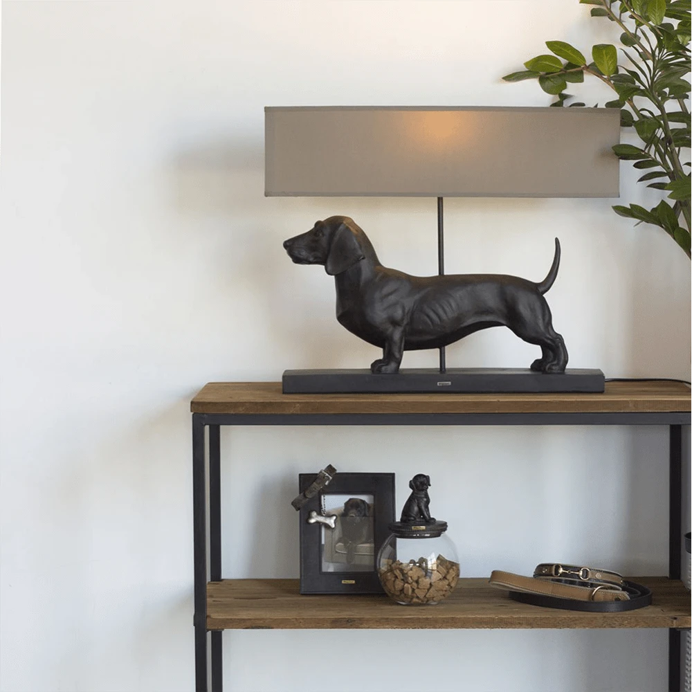 Lamp Teckel - Zwart - 60x14x48,5cm - Happy House - Hondenlamp 5 Lamp Teckel - Zwart - 60x14x48,5cm - Happy House - Hondenlamp - Afbeelding 3