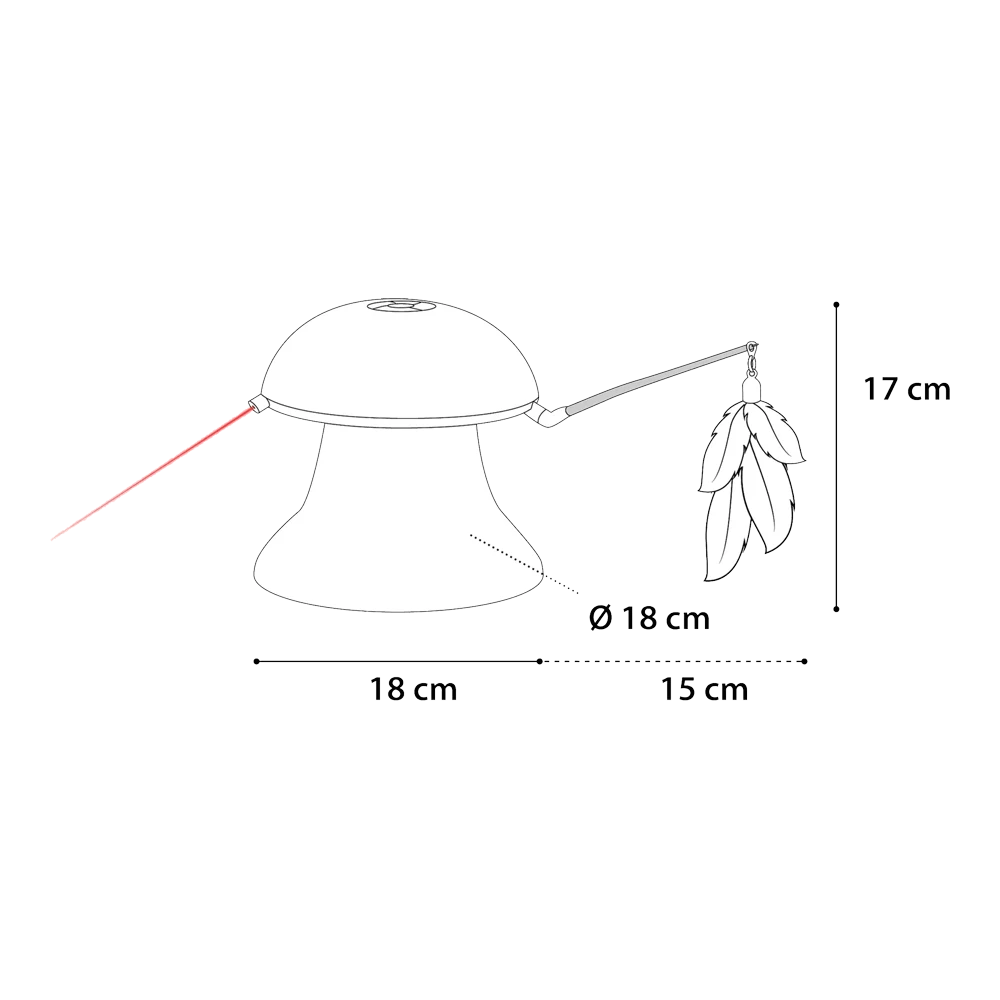 Flamingo Laserspeelgoed Met Veren 2 In 1 6 Flamingo Laserspeelgoed Met Veren 2 In 1 - Afbeelding 4