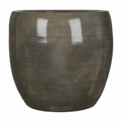 Bloempot Lester - D38 X H35cm - Donkergrijs
