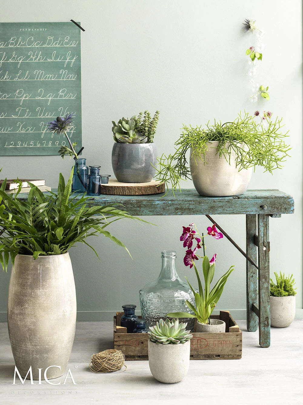 Bloempot Lester Hoog - D30 X H50cm - Lichtgrijs 4 Bloempot Lester Hoog - D30 X H50cm - Lichtgrijs - Afbeelding 2