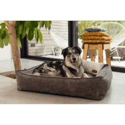 Designed By Lotte Ligmand Ribbed Met Rits - Bruin - 80x70x22cm -Flamingo Verkoop ligmand ribbed met rits bruin 5