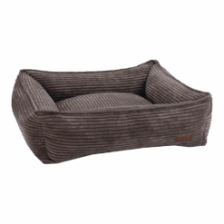 Designed By Lotte Ligmand Ribbed Met Rits - Bruin - 65x60x20cm -Flamingo Verkoop ligmand ribbed met rits bruin 65x60x20cm 1