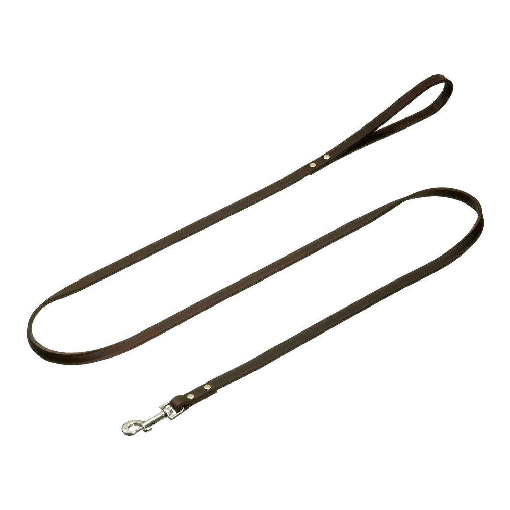 Flamingo Looplijn Rondo Geklonken Bruin - Leer - 130cm 16mm - Hondenhalsband 3 Flamingo Looplijn Rondo Geklonken Bruin - Leer - 130cm 16mm - Hondenhalsband