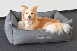 Flamingo Mand Dream Away Rechthoekig Met Rits - Grijs - 50x40x20CM -Flamingo Verkoop mand dream away rechthoekig met rits grijs 50x40x20cm 5 3